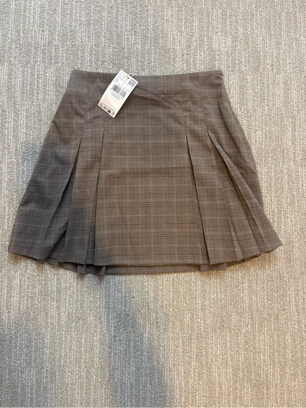 Mango mini pleated skirt